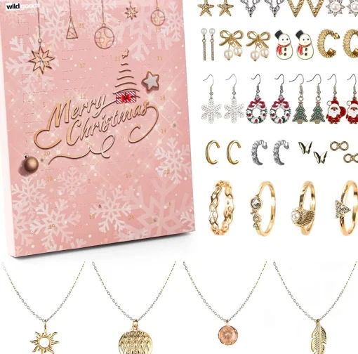 Wild Goods Adventskalenders^Adventskalender 2023 Voor Vrouwen | | 24 Sieraden | Adventkalender Dames, Beauty | Sinterklaas Cadeautjes | Kerstcadeau Voor Vrouwen | Kerst Decoratie Cadeau
