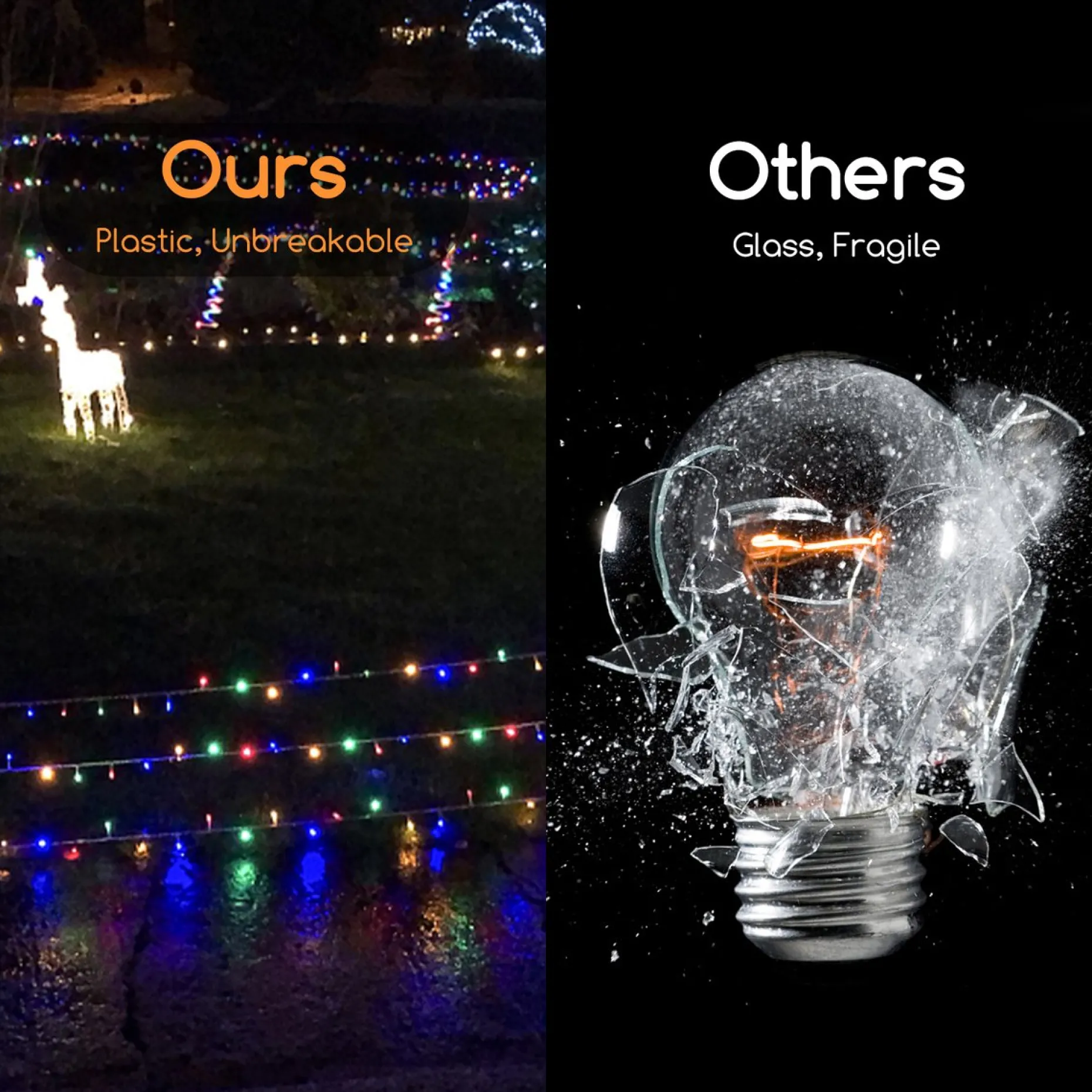Aigostar Kerstlichtsnoeren^ 10Vrf Kerstboomverlichting - Tuinverlichting - Energie Lichtsnoer - Partyverlichting - 100 Leds - Kerstverlichting Buiten - Lichtsnoeren - Meerdere Kleuren - 11.9M - Ip44