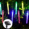 Aigostar Kerstlichtsnoeren^ 10Vrl Tuinverlichting Lichtsnoer - Kerstverlichting Buiten - Zonne Energie - 20 Led - Partyverlichting - 5.8M - Buiten
