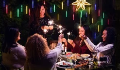 Aigostar Kerstlichtsnoeren^ 10Vrl Tuinverlichting Lichtsnoer - Kerstverlichting Buiten - Zonne Energie - 20 Led - Partyverlichting - 5.8M - Buiten