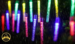 Aigostar Kerstlichtsnoeren^ 10Vrl Tuinverlichting Lichtsnoer - Kerstverlichting Buiten - Zonne Energie - 20 Led - Partyverlichting - 5.8M - Buiten