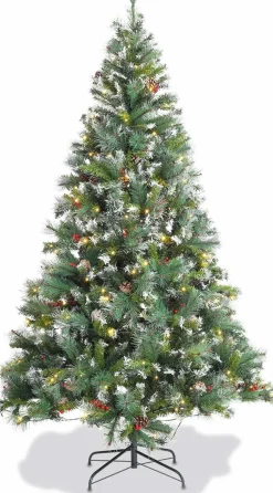 Aliceu0027s Garden Kunstkerstbomen^Alice's Garden Deluxe Kunstkerstboom - 210 Cm - Incl. Verlichting, Decoraties En Voet