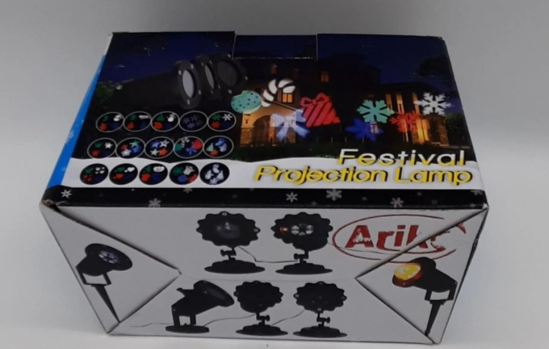 Ariko Kerstlasers^ Led Lichteffect Projector - Sneeuwvlokken - Outdoor Ip44 Ip65 - Metaal - Kantelbaar - In Hoogte Verstelbaar (Bij Installatie) - Netstroom