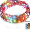 Aukey Kerstlichtsnoeren^ Lt-Ss3 Lichtslingers, 10 Standen 10 Meter 100Leds Kerstverlichting Waterdichte Koperdraad Met Afstandsbediening En Kleurwissel Voor Tuin, Bruiloft, Feest, Binnen, Buiten (Rgb)
