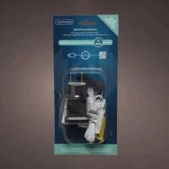 Lumineo Verlichte Kerstfiguren^Batterijvervanger - 2X A Batteries - 3 Meter Kabel - Voor Binnen
