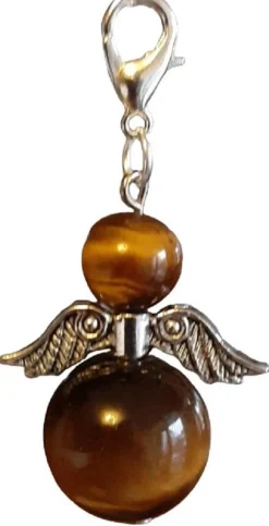 CC Beschermengel Tijgeroog ( Halfedelsteen ) , Chakra Engel , Geluksengel , Silverwing . ( Meerdere Varianten Beschikbaar !!! ) Tijgeroog, Silverwing Shop