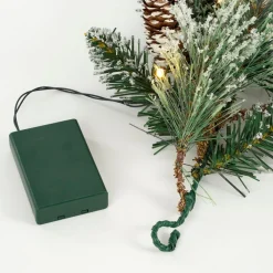 Black Box Trees Vandans Guirlande Met Led Verlichting - L180 Cm - Groen Frosted Discount