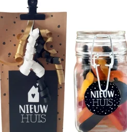 Merkloos Kerstpakketten^Cadeau Nieuw Huis Woning - Samenwonen - Housewarming - Sleutels - Ingepakt Cadeautje