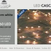 Anna's Collection Kerstlichtsnoeren^Cascade Draadverlichting Zilver Met 160 Warm Witte Lampjes