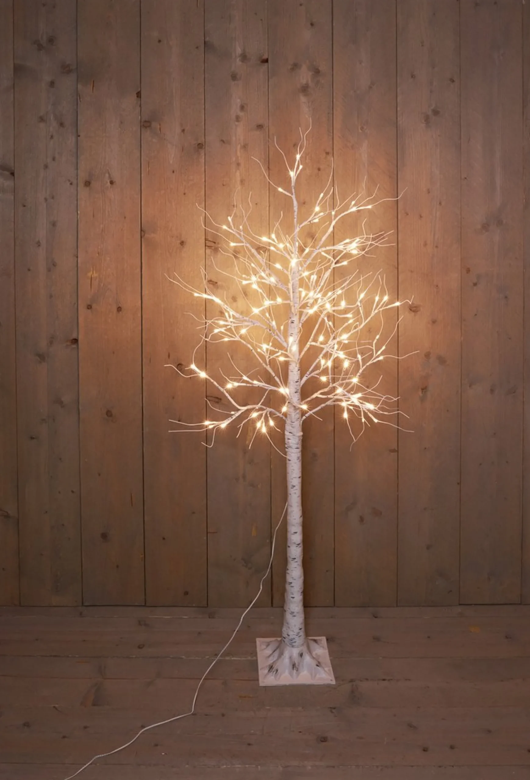 CBD Verlichte Kerstfiguren^ Led Berkenboom - Kerstverlichting - 160 Cm 1100 G Warm Wit 140 Led