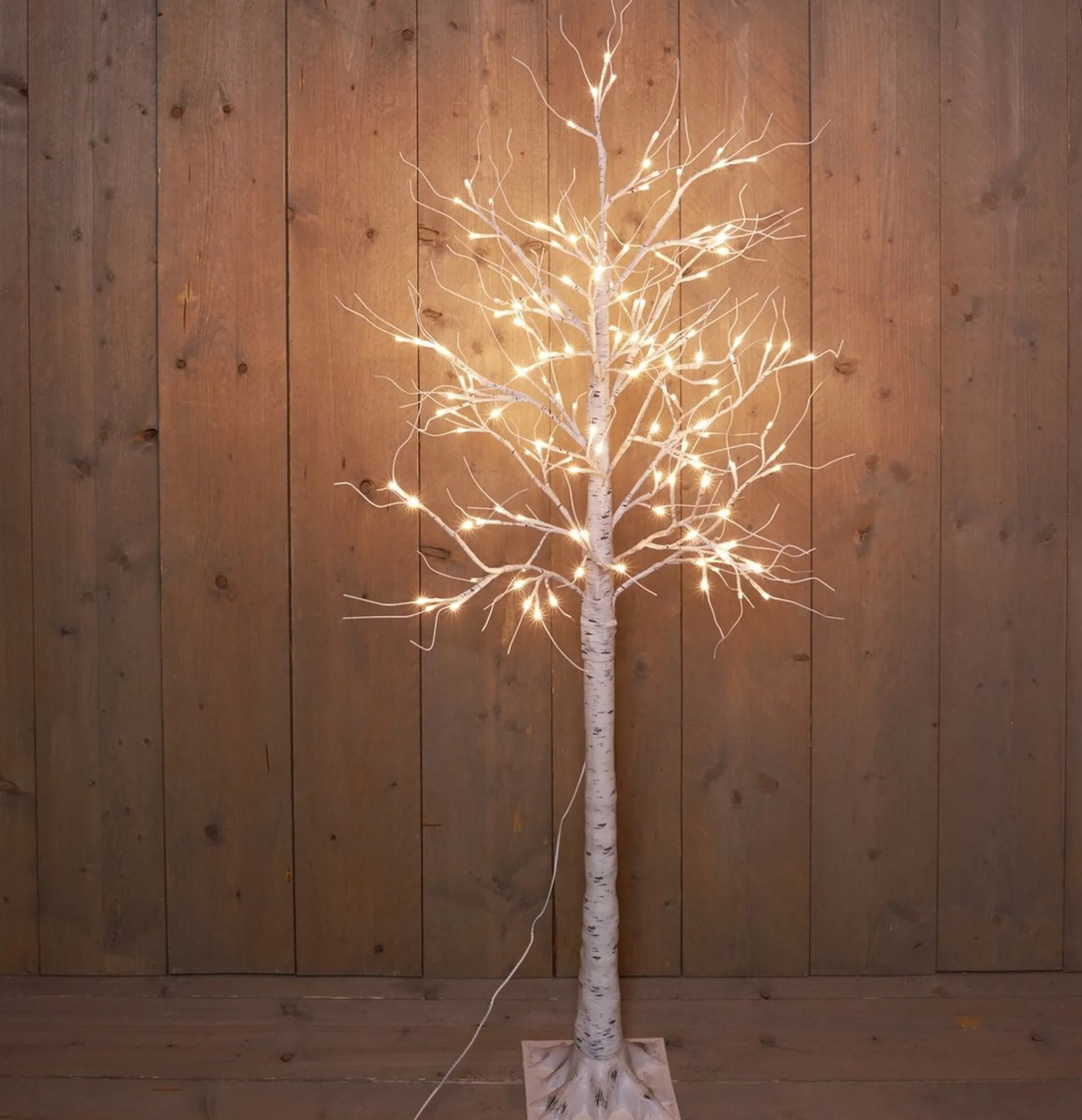 CBD Verlichte Kerstfiguren^ Led Berkenboom - Kerstverlichting - 160 Cm 1100 G Warm Wit 140 Led