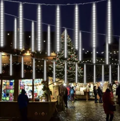 Merkloos Lichtgordijnen^Cb-Goods Meteor Ijspegels Lichtgordijn - Kerstverlichting - Tiktok - Kerst Licht Gordijn - Kerstmis - Kerstboom Verlichting
