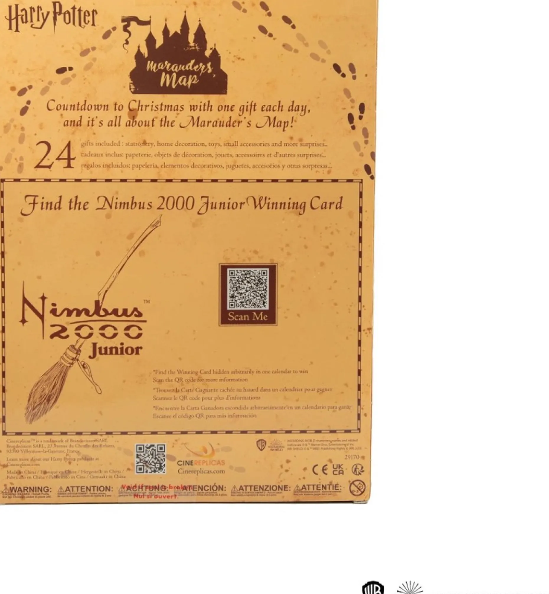 Cinereplicas Adventskalenders^ Marauder's Map Advent Calendar - Harry Potter