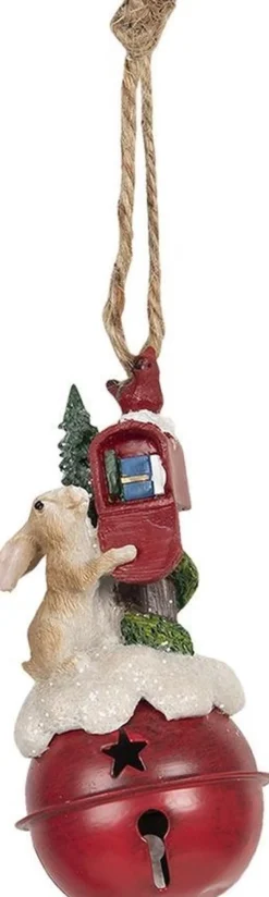 Clayre u0026 Eef Clayre & Eef Decoratie Hanger 5*5*10 Cm Meerkleurig Kunststof Kersthanger Kerstboomversiering Best