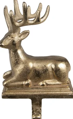 Clayre u0026 Eef Clayre & Eef Haak Kerstsok Rendier 20 Cm Goudkleurig Aluminium Best Sale