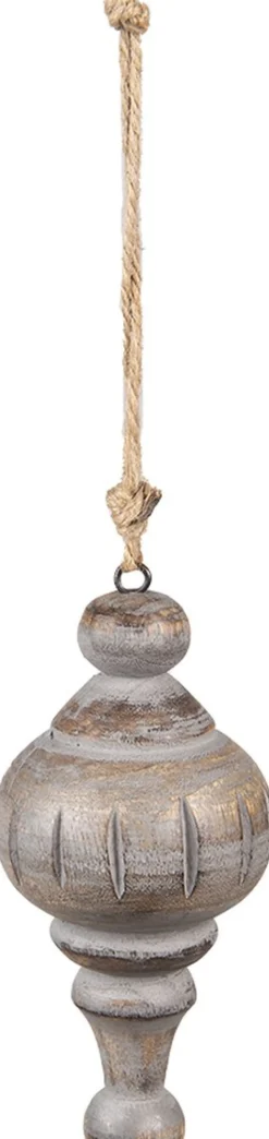 Clayre u0026 Eef Clayre & Eef Hanger O 7X15 Cm Grijs Bruin Hout Woondecoratie New