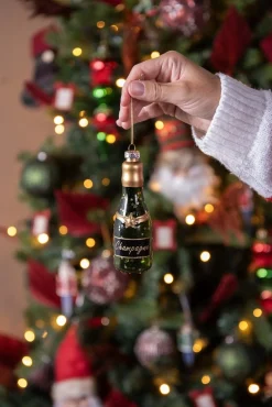 Clayre u0026 Eef Clayre & Eef Kersthanger Fles 12 Cm Groen Glas Kerstboomversiering Discount