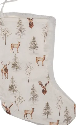 Clayre u0026 Eef Clayre & Eef Kerstsok 28 Cm Wit Synthetisch Hert Store