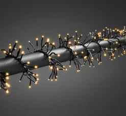 Konst Smide Kerstlichtsnoeren^Clusterverlichting Voor Binnen En Buiten - 8 Functies - 1536 Leds – 2100K Amber – 11,3 Meter – Kerstverlichting – Ip44 – Incl. Transformator