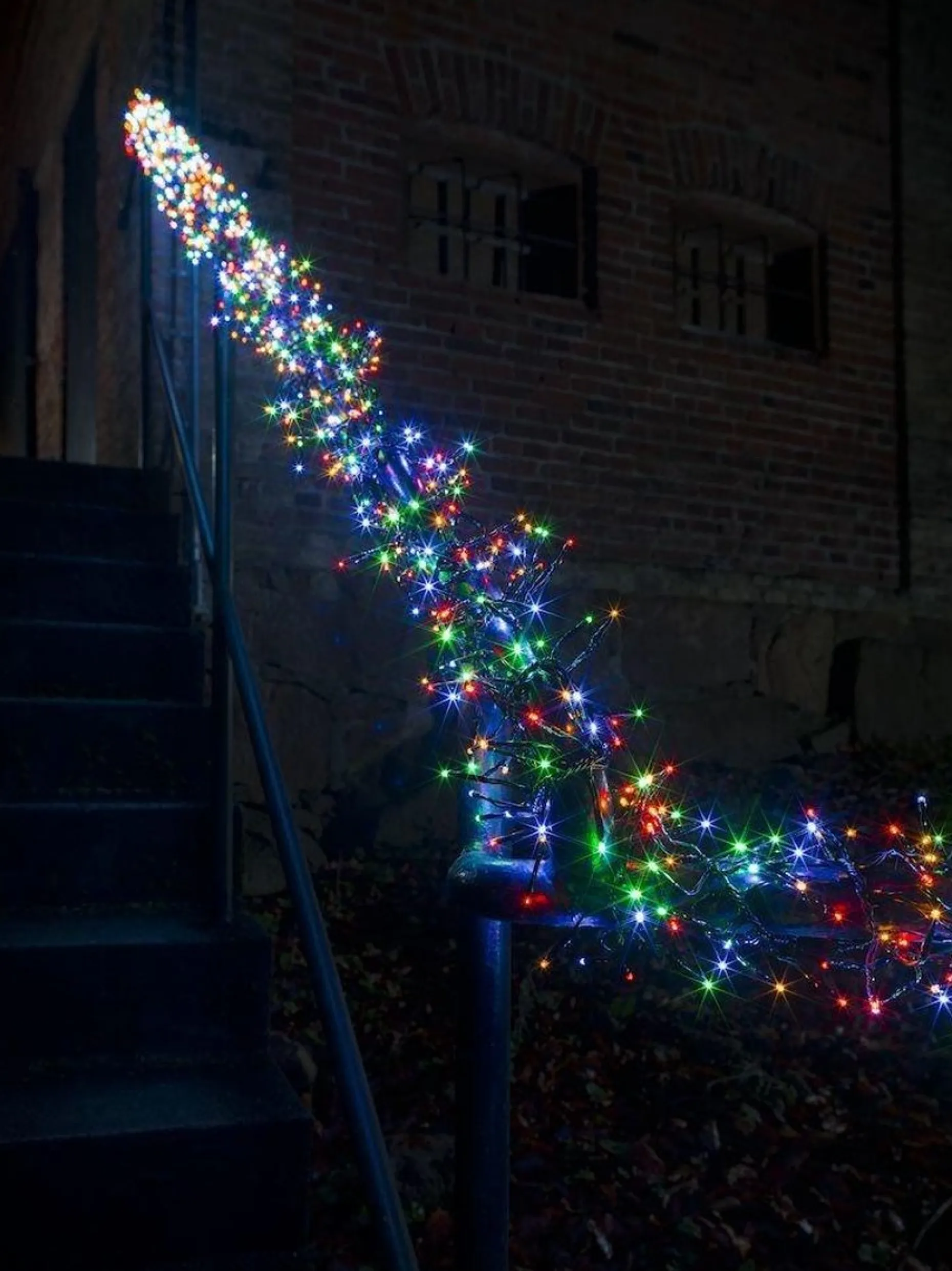 Konst Smide Kerstlichtsnoeren^Clusterverlichting Voor Binnen En Buiten - 8 Functies - 1536 Leds – 2100K Amber – 11,3 Meter – Kerstverlichting – Ip44 – Incl. Transformator