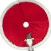 com-four Kerstboomstandaarden^® Premium Kerstboomdeken Ter Bescherming Tegen Dennennaalden - Ronde Kerstboomdeken Voor In De Kerstboom - Ondertapijt Met Kerstelfen