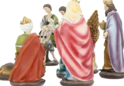 Merkloos 10-Delige Kerst Kribbe Figuren / Kerststal Set Polystone - 8 Tot 20 Cm Store