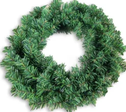 Merkloos Dennenkrans 40 Cm Met Verlichting - Deurkransen / Kerstkrans Fashion