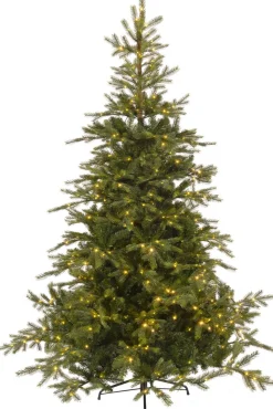 Everlands Kunstkerstbomen^ Grandis Fir Kunstkerstboom | 210 Cm | 550 Led | 2326 Takken
