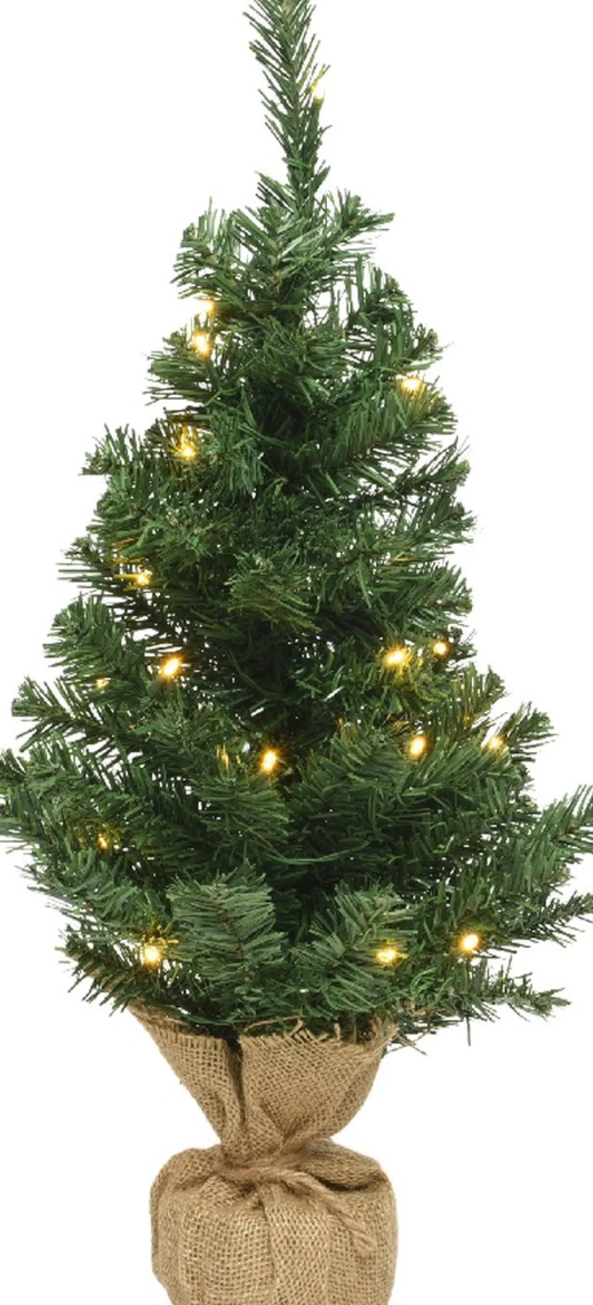 Lumineo Kunstkerstbomen^Everlands Mini Kerstboom | 60Cm | Inclusief Verlichting
