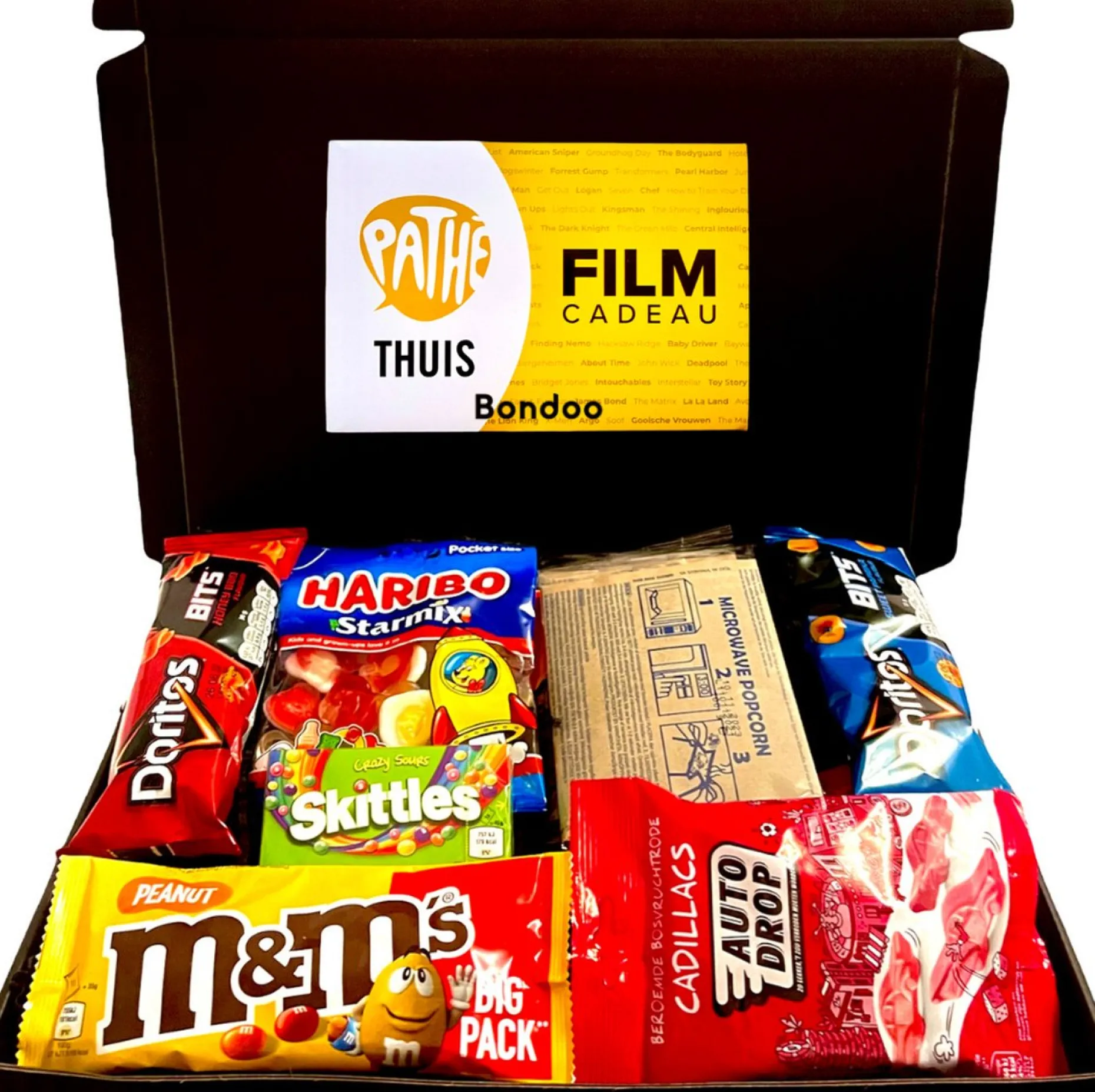 Bondoo Kerstpakketten^Filmpakket Xl - Pathe Thuis - Cadeaupakket Met Film Voucher - Brievenbus - Kerstcadeau