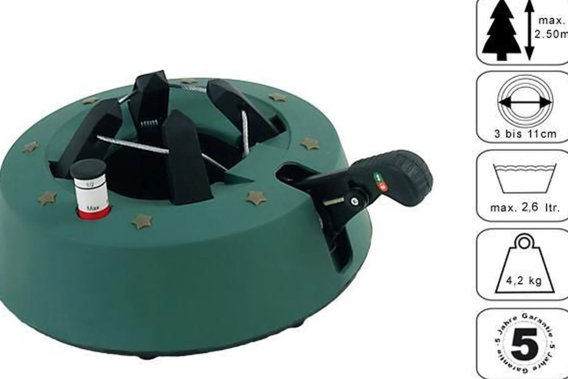 Star-Max Kerstboomstandaarden^Generic Kerstboomstandaard - 30 Cm Tot 2 M