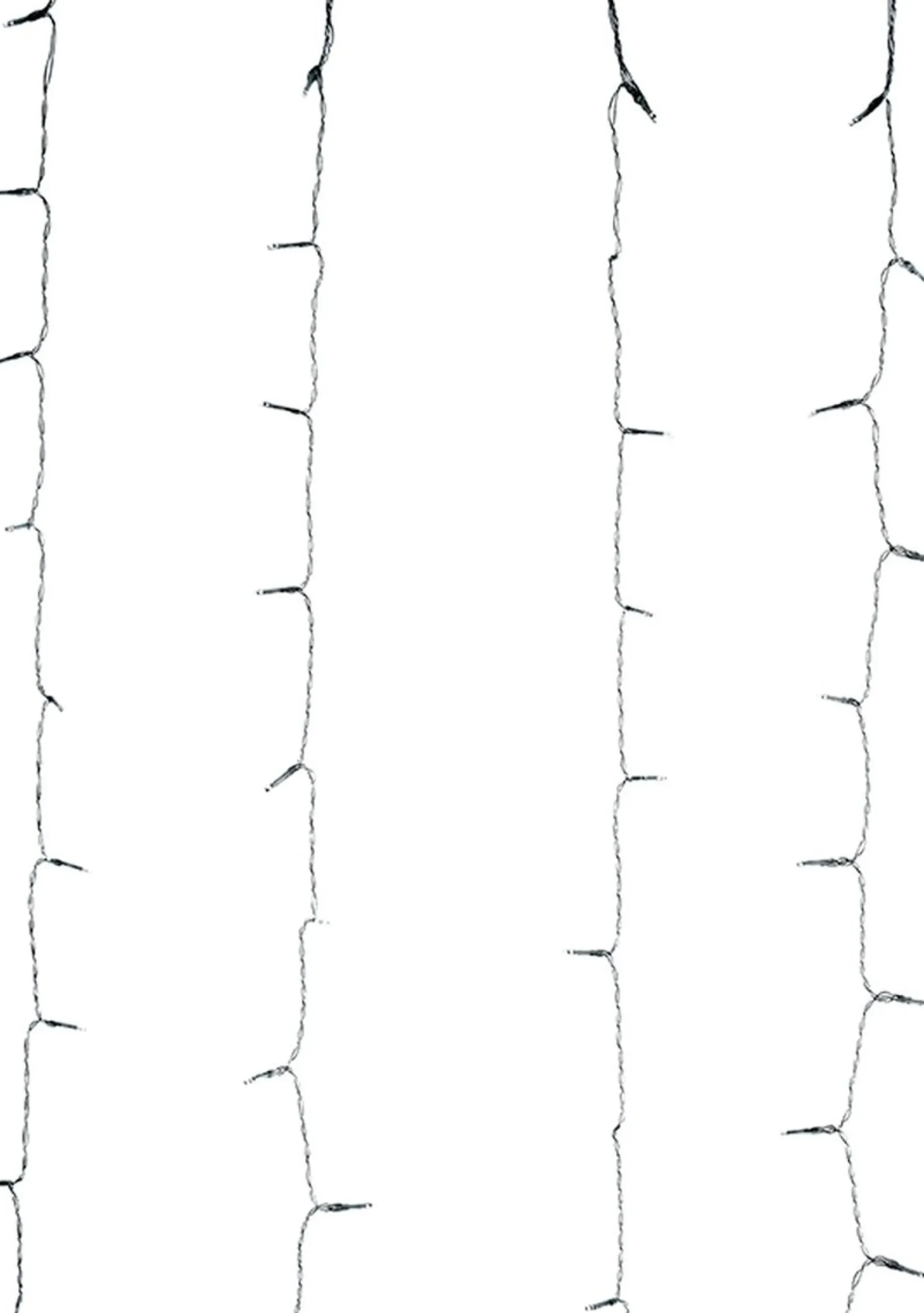 DecorativeLIghting Lichtgordijnen^Gordijnverlichting - 320Led - 100X200Cm - Warm Wit