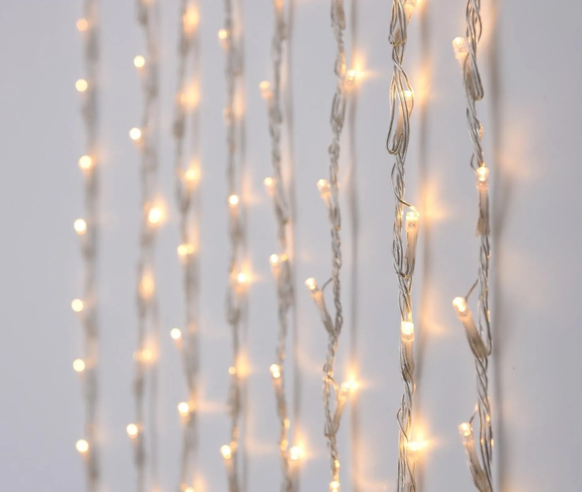 DecorativeLIghting Lichtgordijnen^Gordijnverlichting - 320Led - 100X200Cm - Warm Wit