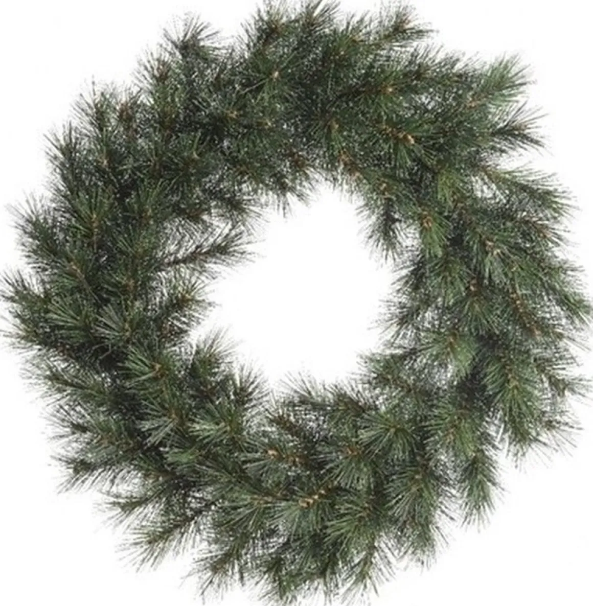 Decoris Groene Kerstkrans 50 Cm Malmo Voor De Deur/Poort Met Ijzeren Hanger - Kerst Decoratie Kransen Van Dennentakken Cheap