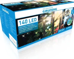 Grundig Kerstboomverlichting^ Kerstverlichting - 140 Led Lampjes - 8 Standen - Met Timer - 1890 Cm- 18.9 Meter - Warm Wit - Cristmas String Light