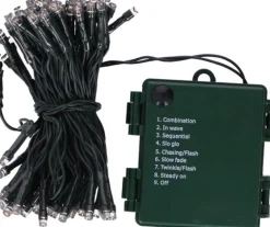 Grundig Kerstboomverlichting^ Kerstverlichting - 96 Led Lampjes - 8 Standen - Met Timer - 760 Cm - 7.6 Meter - Warm Wit - Cristmas String Light