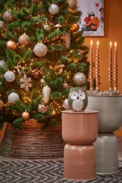 House of Seasons Kerstboomstandaarden^ Kerstboommand - H28 X O65 Cm - Wilgentakken - Bruin