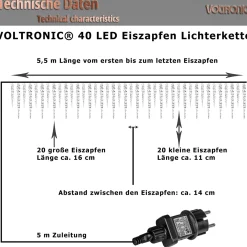 Trend24 Lichtgordijnen^Ijspegel Verlichting Buiten - Kerstverlichting - Kerstverlichting Ijspegel Buiten - Kerstverlichting Binnen - 5.5 M