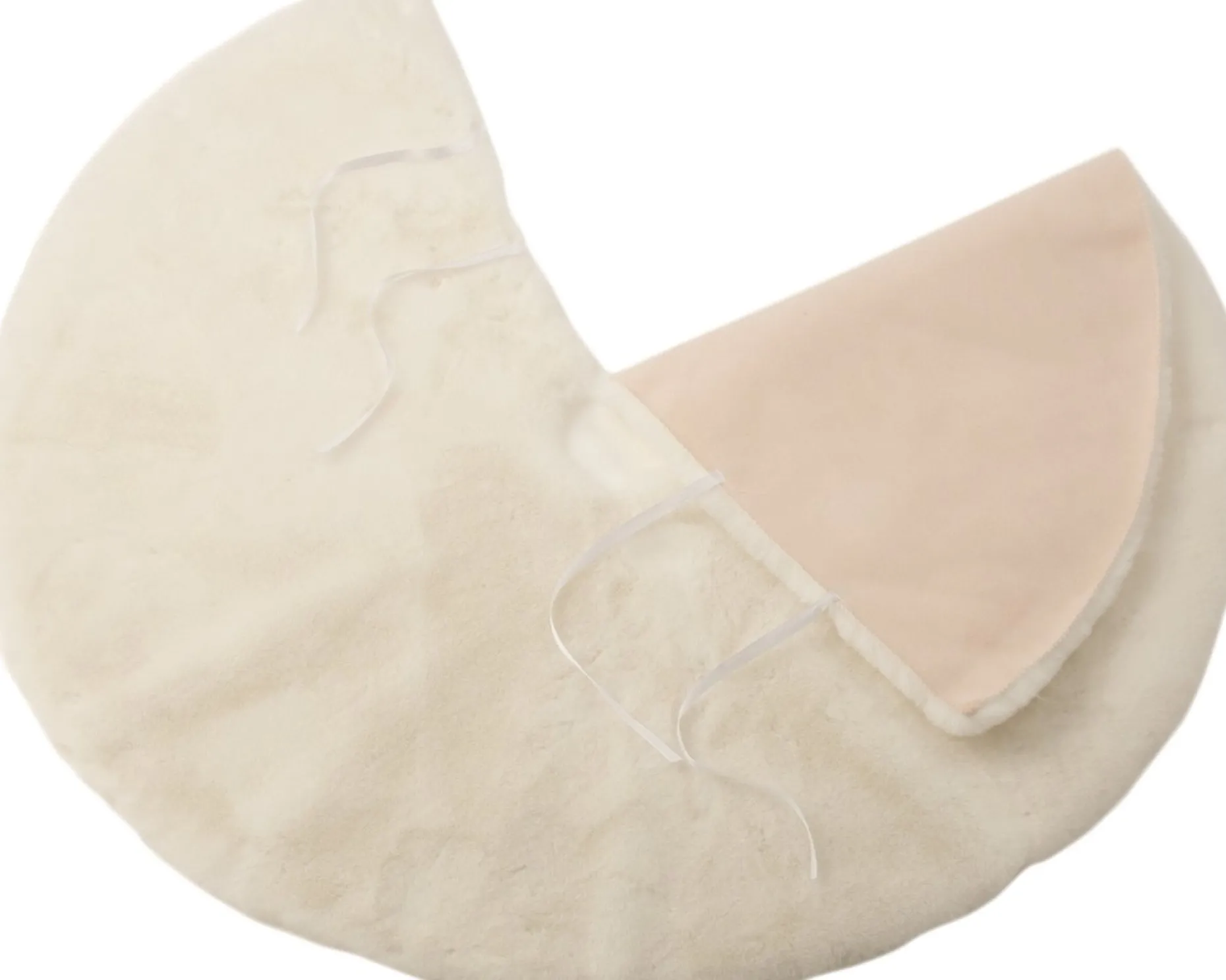J-Line Kerstboomstandaarden^ Kerstboomrok Rond Polyester Wit