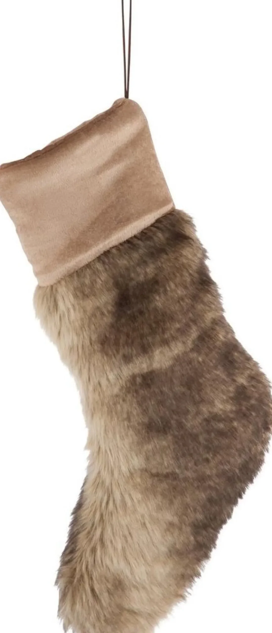 J-Line Kous Kerst Bont Bruin Cheap