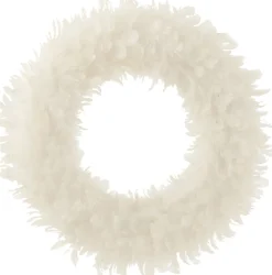J-Line Krans Deco+ Glitters Veren Wit New