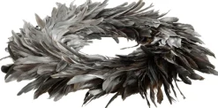 J-Line Krans Deco Losse Veren Zilver Shop