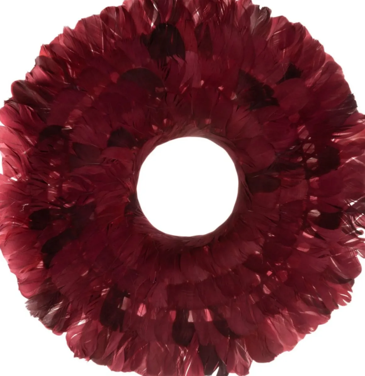J-Line Krans Deco Veren Bordeaux Cheap