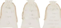 J-Line Zak Kerst Engels Velvet Wit Small Assortiment Van 3 Sale