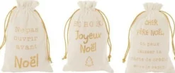 J-Line Zak Kerst Frans Velvet /Goud Small Assortiment Van 3 Cheap