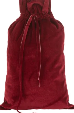 J-Line Zak Kerst Velvet Rood Medium - 4 Stuks Cheap