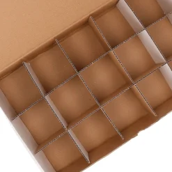 Bellatio Decorations Kerstspullen Opbergers^Kerstballen Opbergbox - 2X Vakjesdoos Voor 15 Kerstballen Van 10 Cm