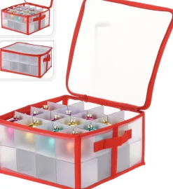 Relaxwonen Kerstspullen Opbergers^Kerstballen Opruimen/Opbergen Opbergboxen 30 Cm Voor 32 Stuks Kerstballen