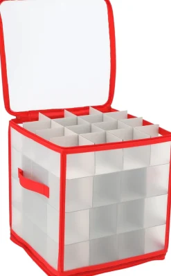 CEPEWA Kerstspullen Opbergers^Kerstballen Opruimen/Opbergen Opbergbox Voor 64 Kerstballen Van 6 Cm 30 X 30 Cm