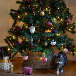 van der Leeden Kerstboomstandaarden^Kerstboomhuls Rotan Naturel